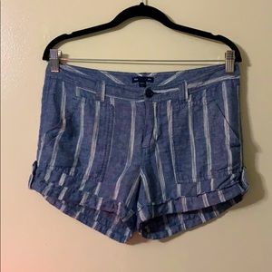 Size 6 Gap Blue & White Striped Shorts